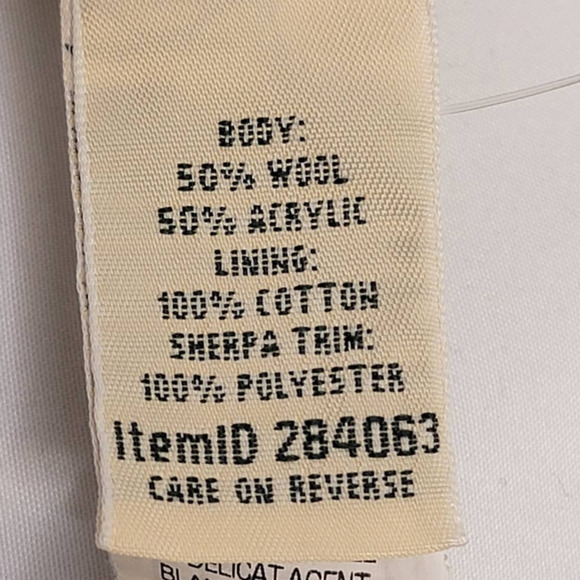 LL Bean Cardigan Womens Wool Blend Cable Knit Sweater Loop Closure Green Medium - Picture 6 of 10